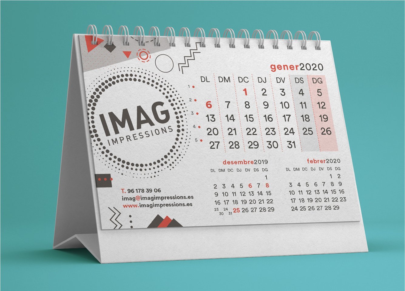 Calendario mesa Imag Impressions