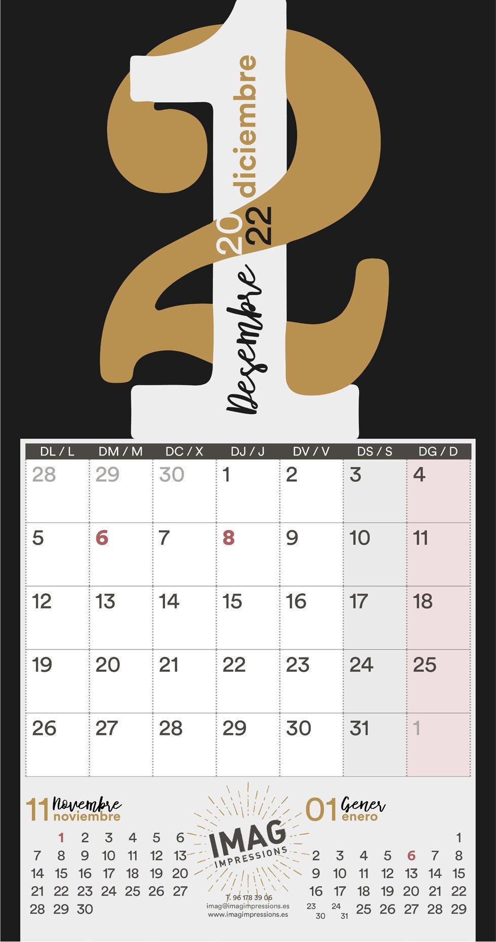 Calendari Imag mpressions 2022 desembre