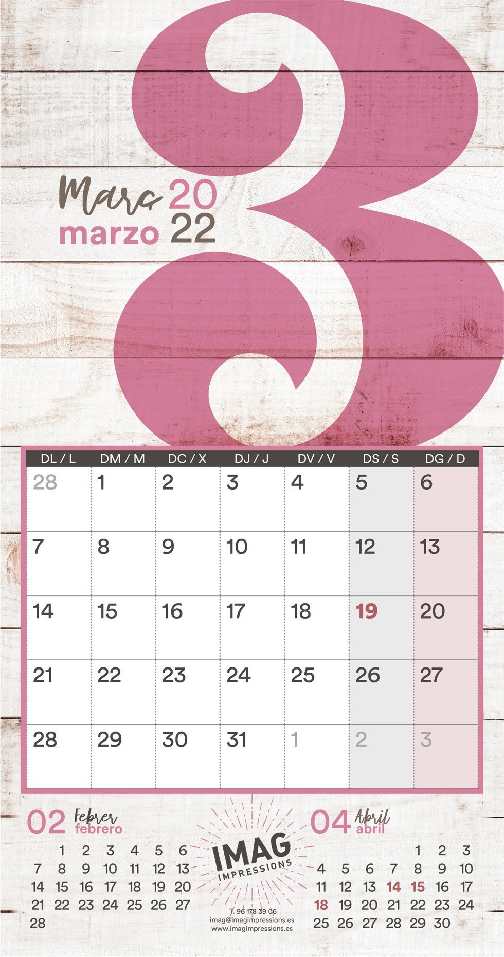 Calendari Imag Impressions_ 2022 març