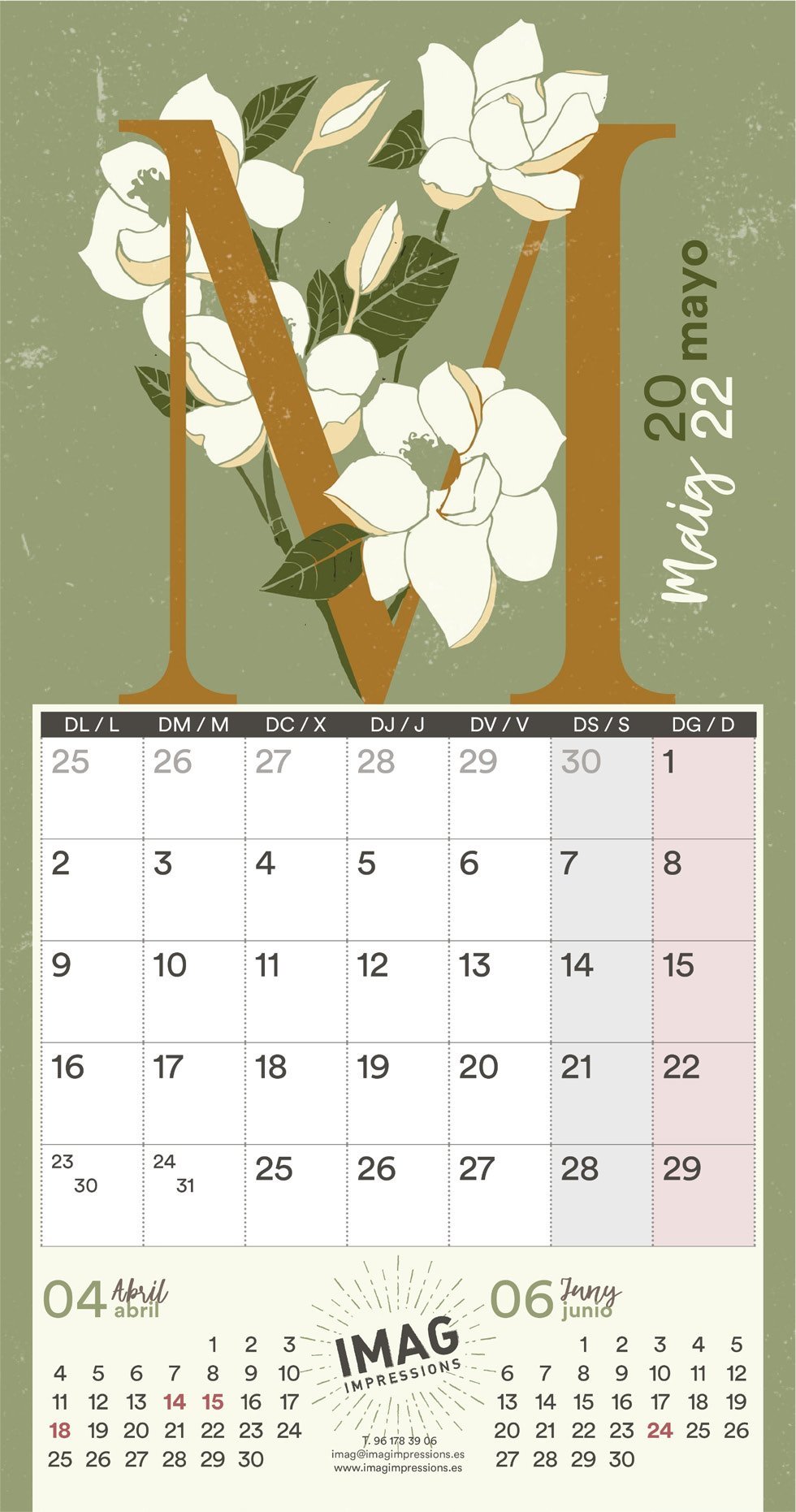 Calendari Imag mpressions 2022 maig